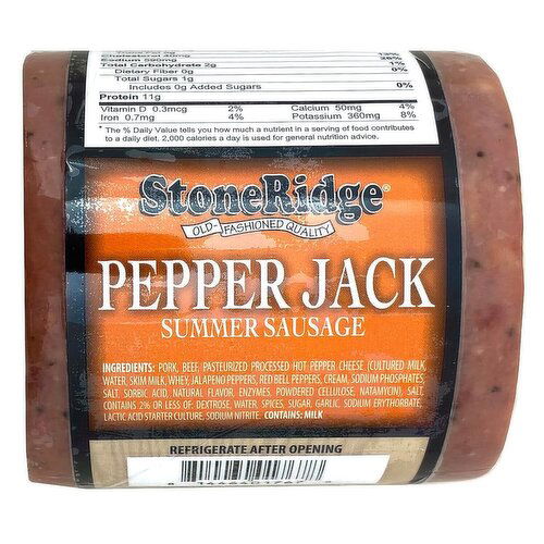 StoneRidge Pepper Jack Summer Sausage