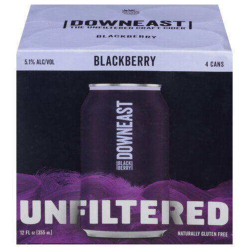 Downeast Beer, Blackberry, Unfiltered