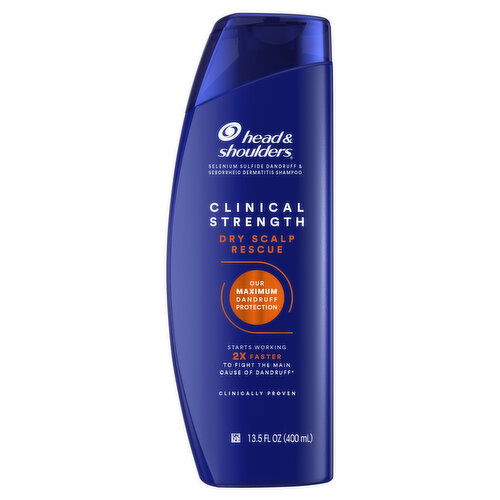 Head & Shoulders Clinical Strength Clinical Strength Dry Scalp Rescue Shampoo, for Stubborn Dandruff