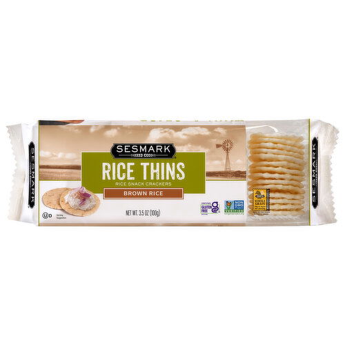 Sesmark Rice Thins, Brown Rice