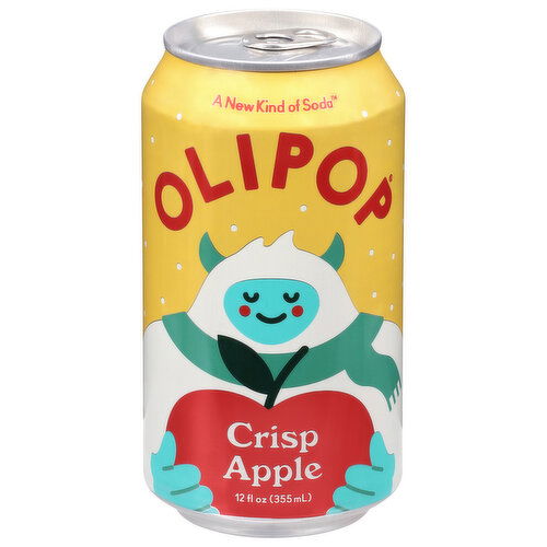 Olipop Soda, Crisp Apple
