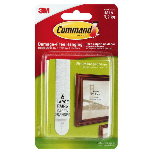 Command Picture Hanging Strips, Large