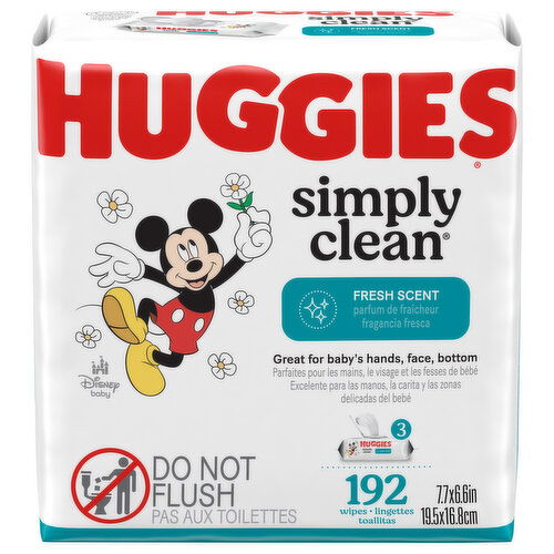 Huggies Simply Clean Wipes, Fresh Scent