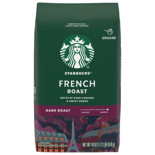 Starbucks Coffee, Ground, Dark Roast, French Roast