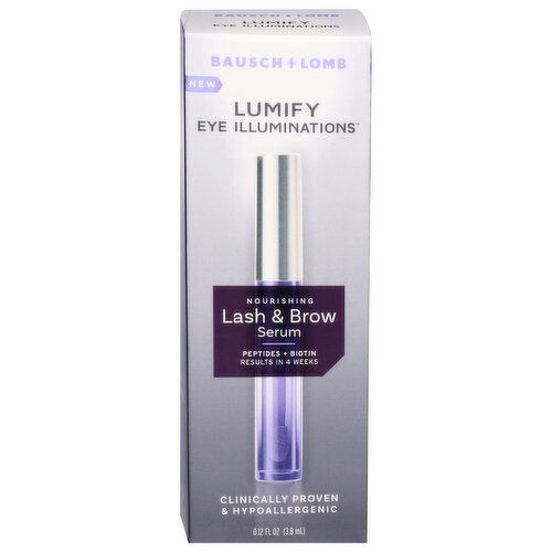 Bausch + Lomb Eye Illuminations Lash & Brow Serum, Lumify, Nourishing