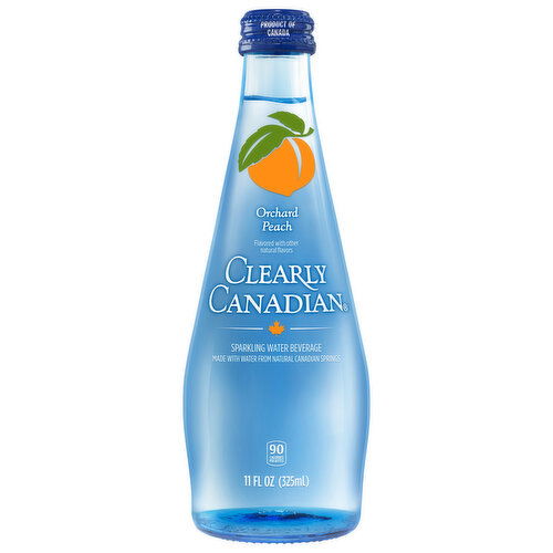 Clearly Canadian Sparkling Water Beverage, Orchard Peach