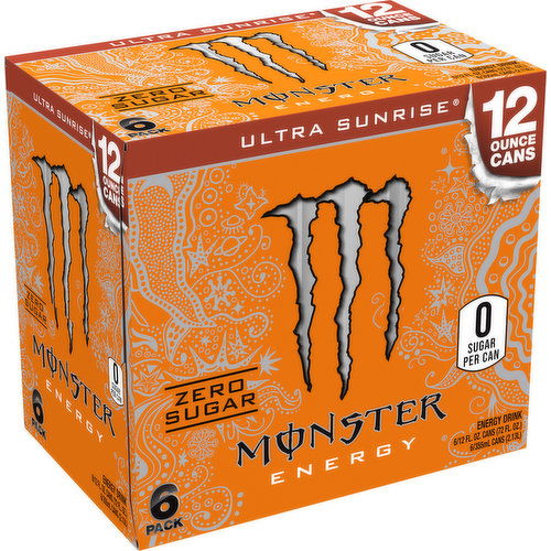 Monster Energy Ultra Monster Energy Ultra Sunrise 6/12 Fl. Oz.