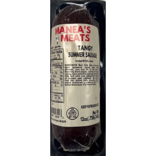 Manea's Tangy Summer Sausage