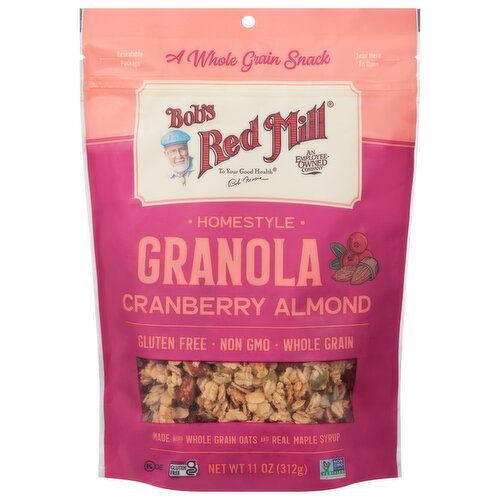 Bob's Red Mill Granola, Homestyle, Cranberry Almond