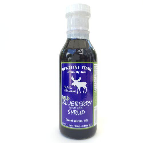 Gunflint Trail Wild Blueberry Whole Fruit Syrup 