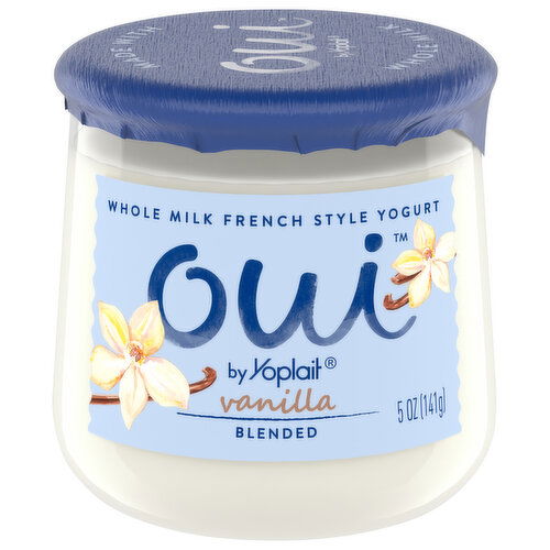 Oui Yogurt, Whole Milk, Vanilla, French Style, Blended