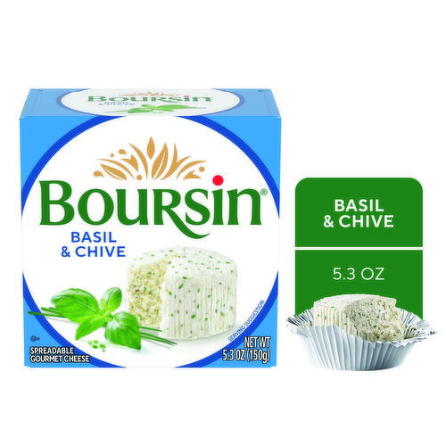 Boursin Basil & Chive Gourmet Cheese