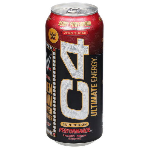 C4 Ultimate Energy Energy Drink, Berry Powerbomb