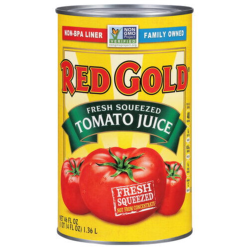 Red Gold Tomato Juice, Fresh Squeezed