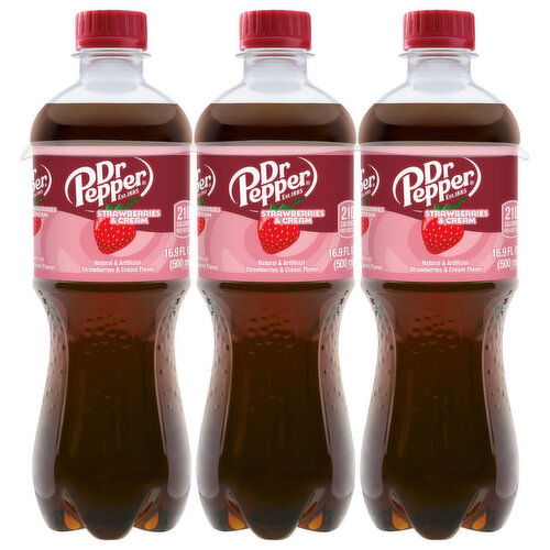 Dr Pepper Soda, Strawberries & Cream