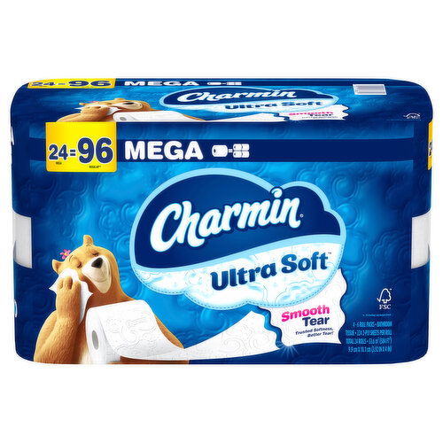 Charmin Ultra Soft 2-Ply Mega Rolls Bathroom Tissue