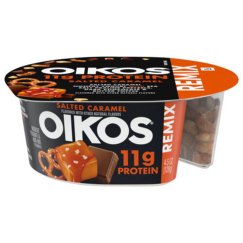 Oikos Remix Nonfat Salted Caramel Yogurt & Mix-Ins