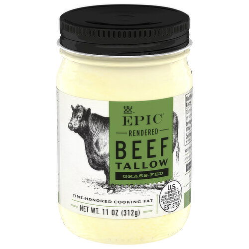 Epic Rendered Grass-Fed Plain Beef Tallow