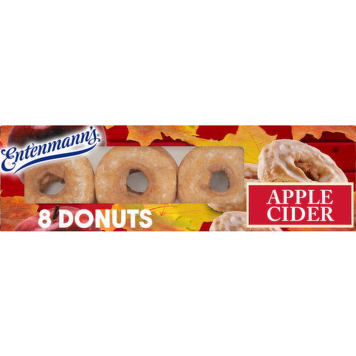 Entenmann's Shelf-Stable Apple Cider Donuts, 8 count, 16 oz