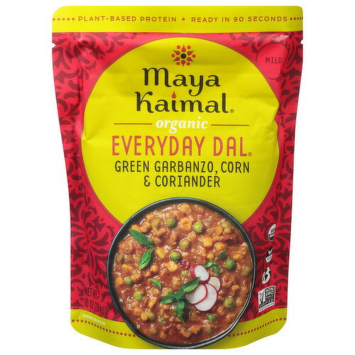 Maya Kaimal Everyday Dal, Organic, Green Garbanzo/Corn/Coriander, Mild