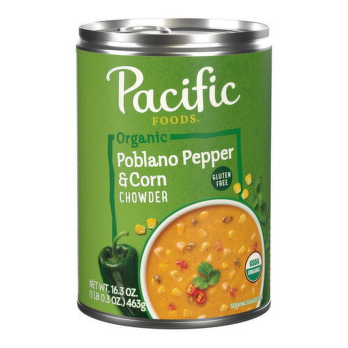 Pacific Foods Organic Poblano Pepper and Corn Chowder