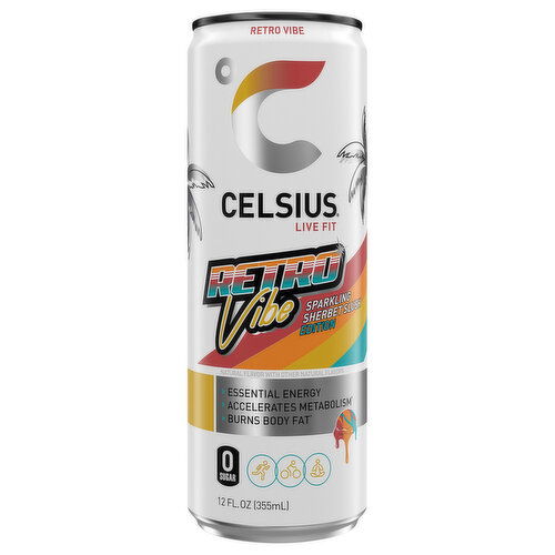 Celsius Live Fit Sparkling Retro Vibe Energy Drink
