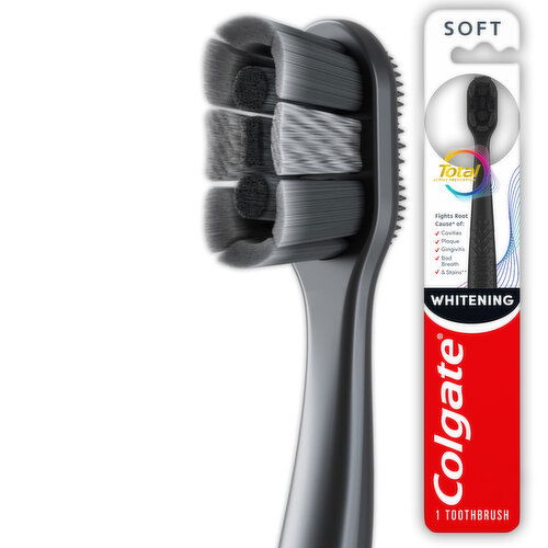 Colgate Total Active Prevention Whitening Toothbrush, Soft Toothbrush