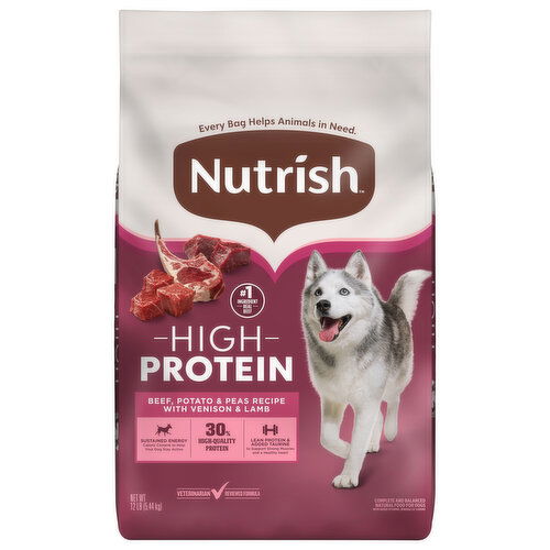 Nutrish High Protein Beef Potatoes & Peas Recipe with Venison & Lamb Dog Food