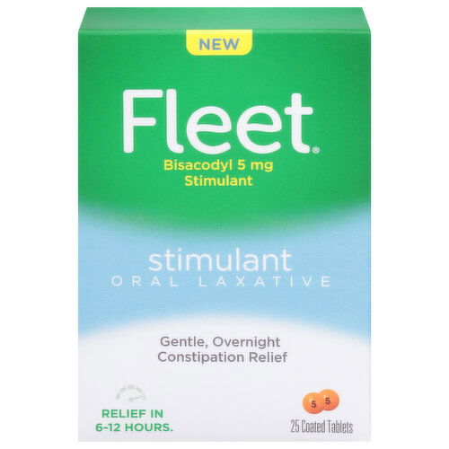 Fleet Oral Laxative, Stimulant, Coated Tablets