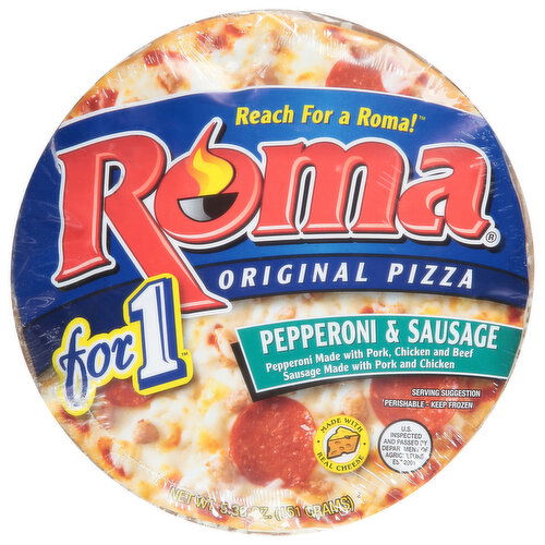 Roma Pizza, Original, Pepperoni & Sausage