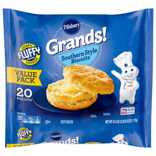 Pillsbury Grands! Biscuits, Southern Style, Value Pack