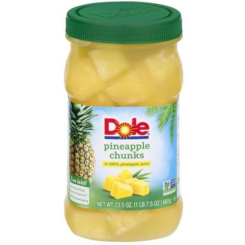 Dole Pineapple Chunks in 100% Pineapple Juice