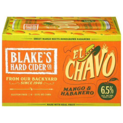 Blake's Hard Cider Co. Hard Cider, Mango & Habanero, El Chavo