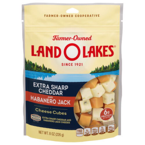 Land O Lakes Extra Sharp Cheddar & Habanero Jack Cheese Cubes