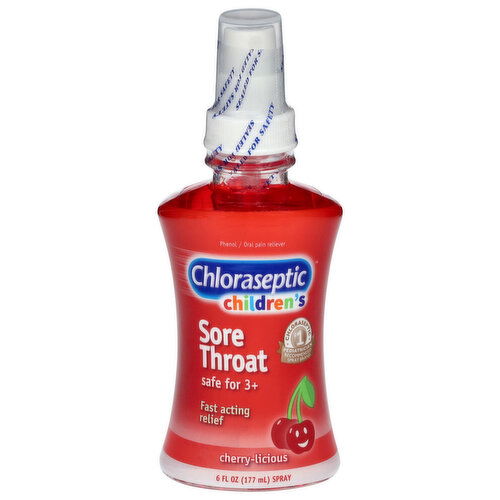 Chloraseptic Children Sore Throat Cherry-Licious Oral Pain Reliever