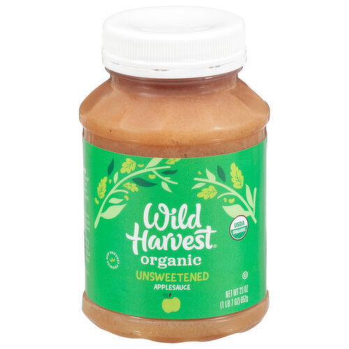 Wild Harvest Applesauce, Organic, Unsweetened