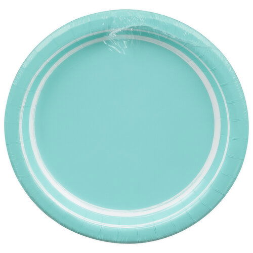 Sensations Plates, Spa Blue, 6.875 Inch