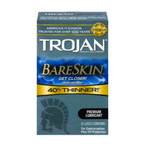 Trojan  Condoms Bare Skin Lubricated Latex