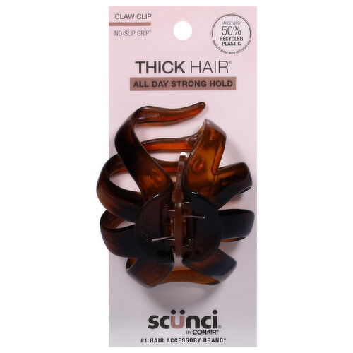 Scunci Thick Hair All Day Strong Hold Claw Clip