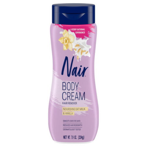 Nair Hair Remover, Body Cream, Nourishing Oat Milk & Vanilla