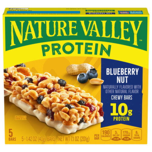 Nature Valley Protein Chewy Bars, Blueberry Nut