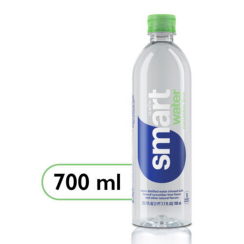 smartwater Cucumber Lime, Vapor Distilled Premium Bottled Water