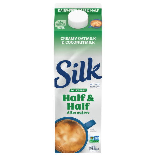 Silk Dairy-Free Creamy Oatmilk & Coconutmilk Half & Half