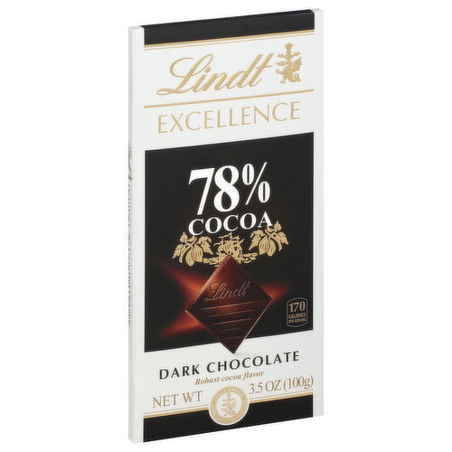 Lindt Excellence Dark Chocolate, 78% Cocoa