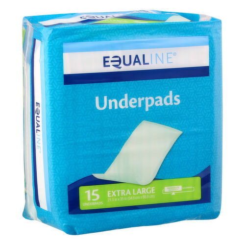 Equaline Underpads, Moderate Abosrbency, Extra Large