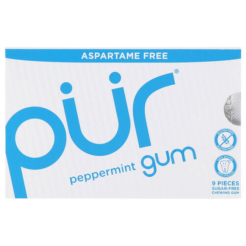 Pur Aspartame Free Sugar-Free Peppermint Gum