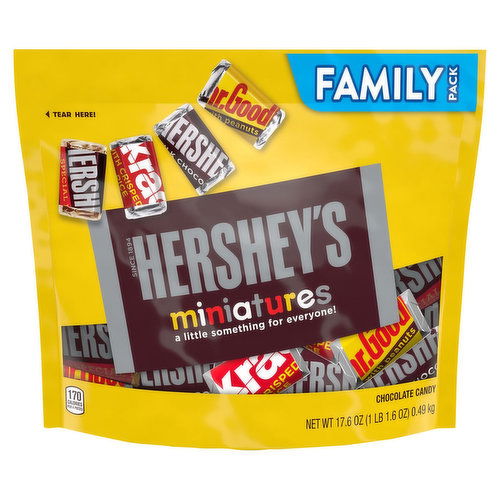 Hershey's Candy, Chocolate, Miniatures, Family Pack