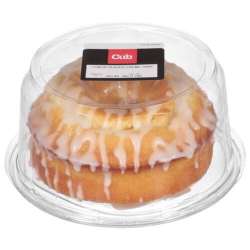 Cub Creme Cake, Lemon Glazed