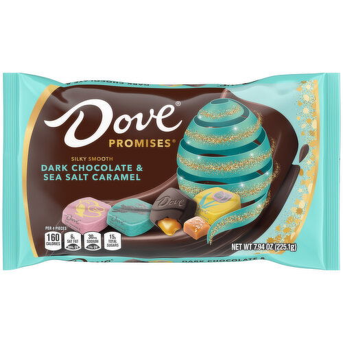 Dove DOVE PROMISES Dark Chocolate & Sea Salt Caramel Easter Candy, 7.94 oz Bag