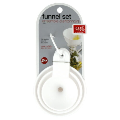 Good Cook Funnel Set, 3 Pk